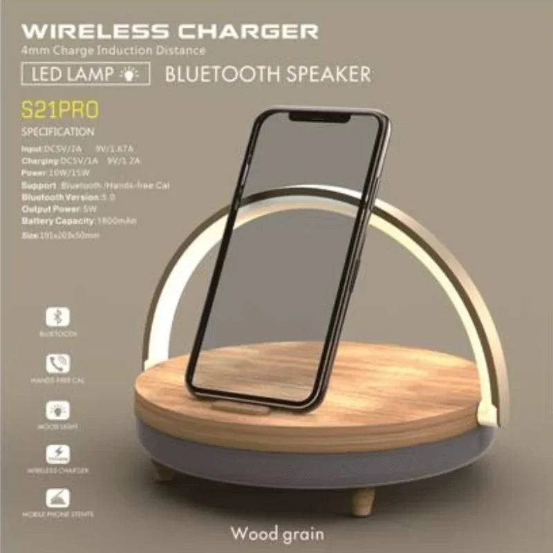 COLSUR S21Pro Bluetooth Speaker 1800mAh Battery 15W Wireless Charging