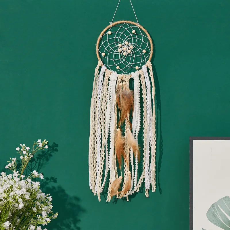 Dream Catcher Wall Decor Moon Sun Bohemian Bedside Decoration