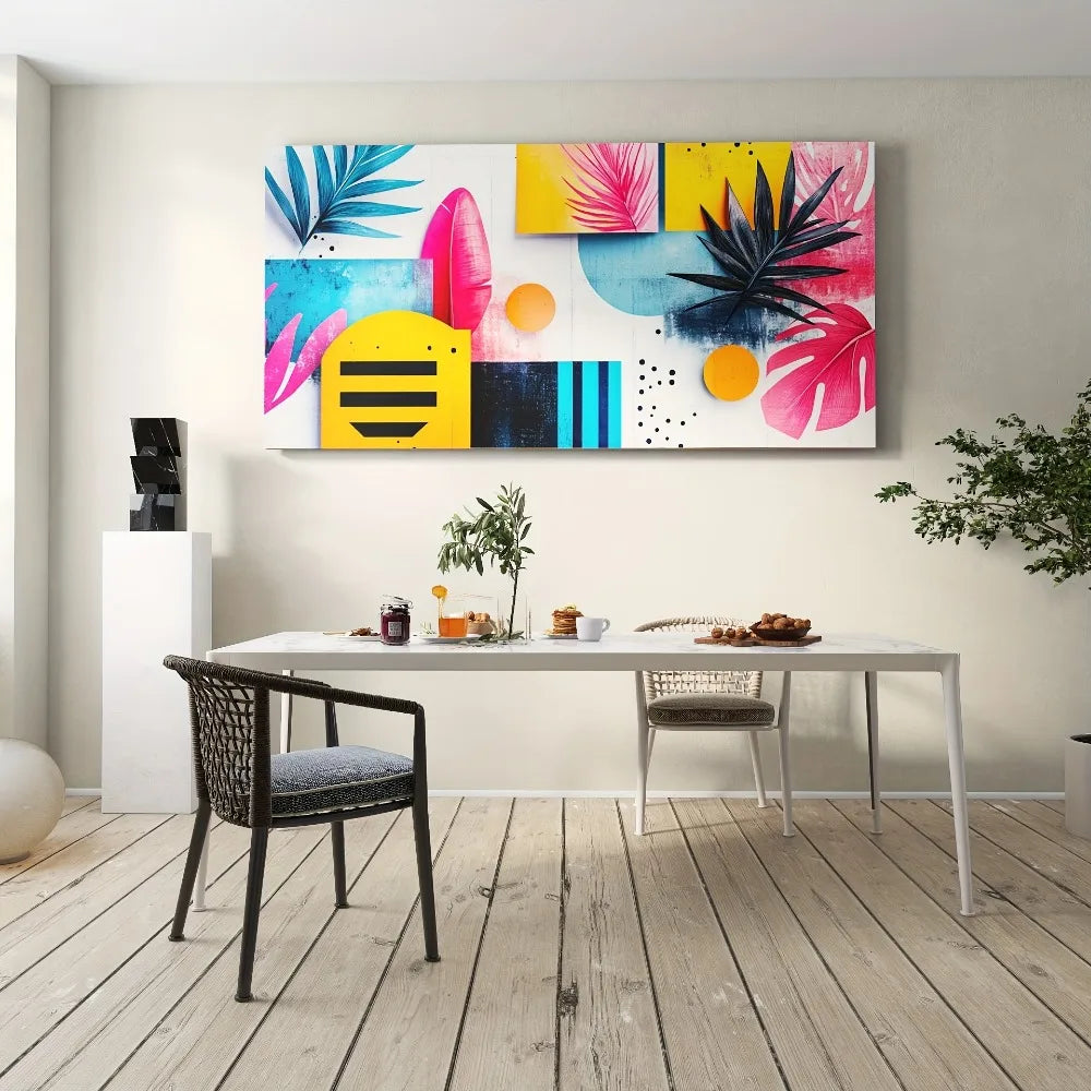 Emotional color, using color to express inner emotions, the level of emotional change, 1.5 inch thick pine solid wood frame
