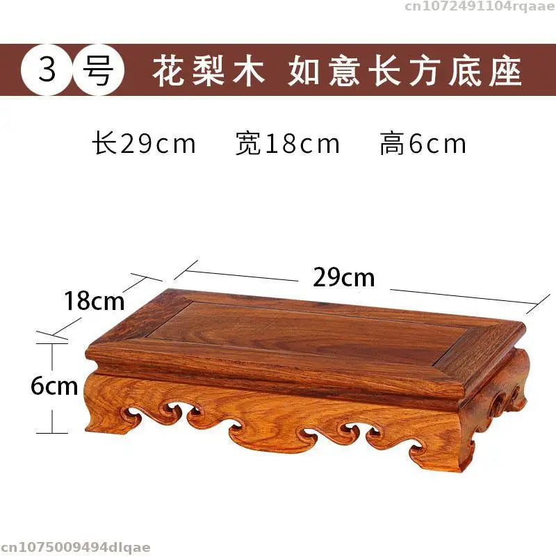 Natural Solid Wood Pedestal Vase Bonsai Plant Stand