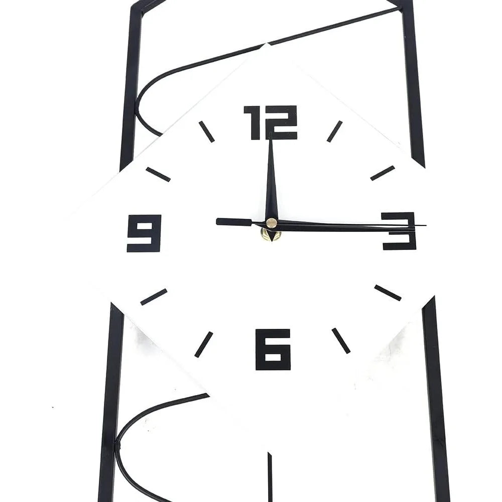 Swing Quartz Silent Wall Clock Modern Metal Home Decor Pendulum