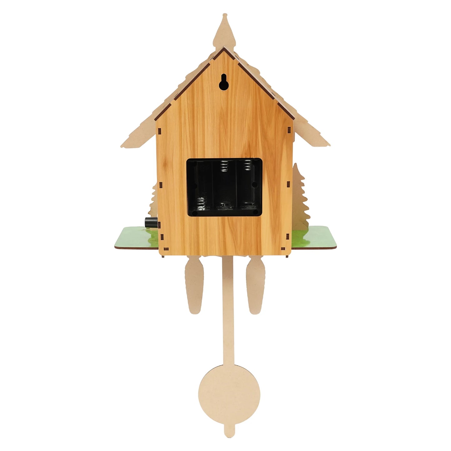 Wall Mount Clock Cuckoo Clock, Wood Cuckoo-Clock, 7:00-21:00 Chime Time 25*10*50cm Pointers+Time Scales Display