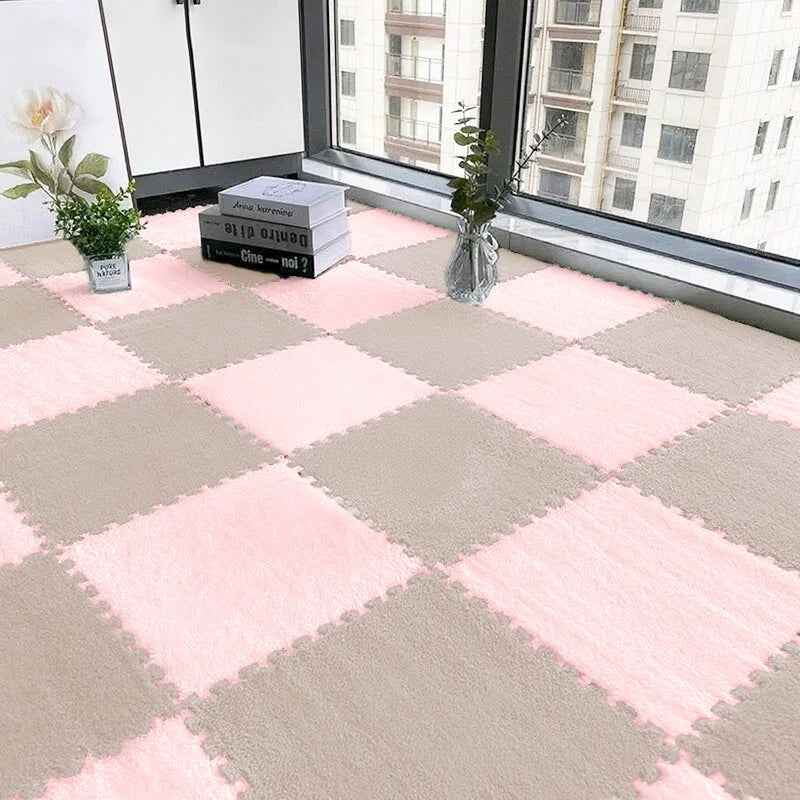 NONECN Solid Interlocking Foam Mats 24 PCS Non Slip EVA