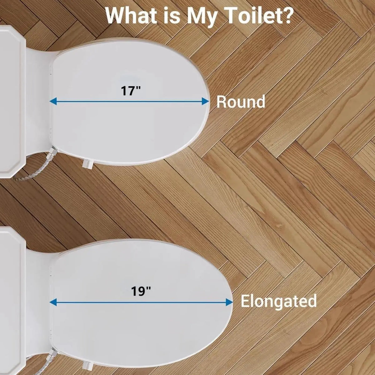 Bidet Toilet Seat, Premium Non-Electric Round Bidet Toilet Seats with Dual Nozzle, Perfect for Personal Hygiene and Comfort