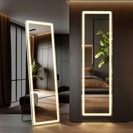 Jhk Full Length Led Dimming Modern Aluminum Frame Mirror