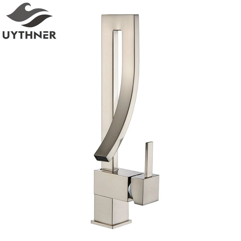 Basin Faucet Black Bathroom Basin Mixers Deck Mounted Cold Hot Taps Single Lever Lavatory Sink Faucet Gold Washing Tap