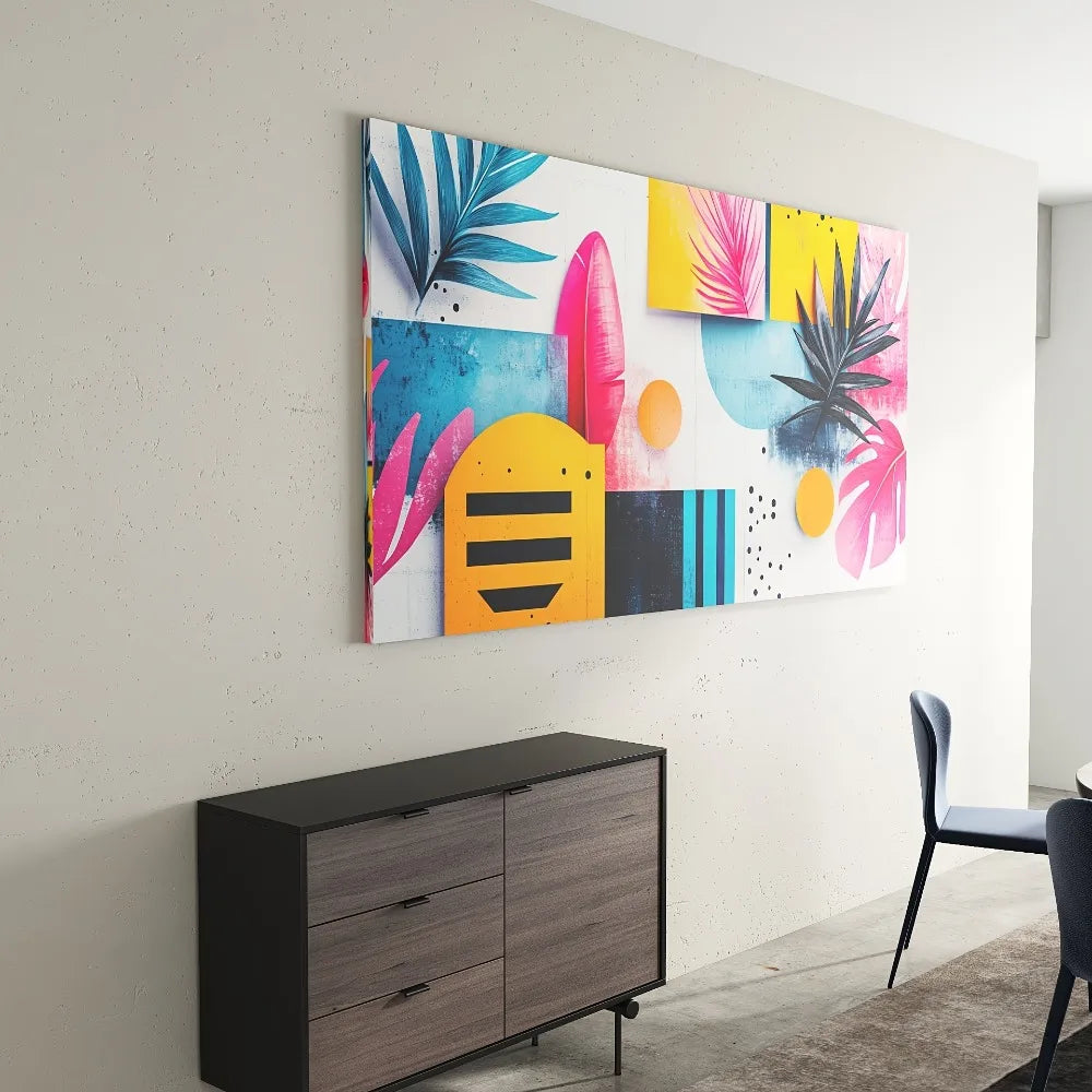 Emotional color, using color to express inner emotions, the level of emotional change, 1.5 inch thick pine solid wood frame