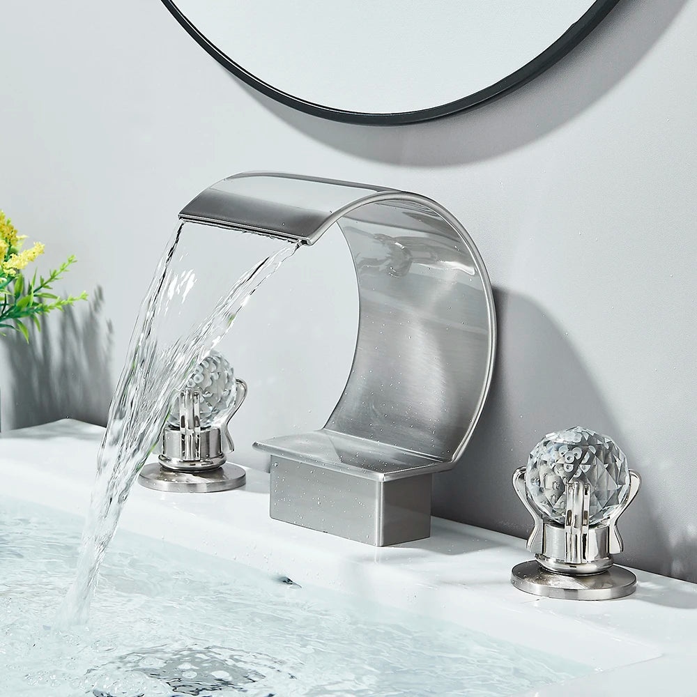 White/Black Basin Faucets Bath Basin Sink Mixer Taps  Bathroom Brass Taps Square Vessel Faucet Basin Cold Hot Water Mixer Tap