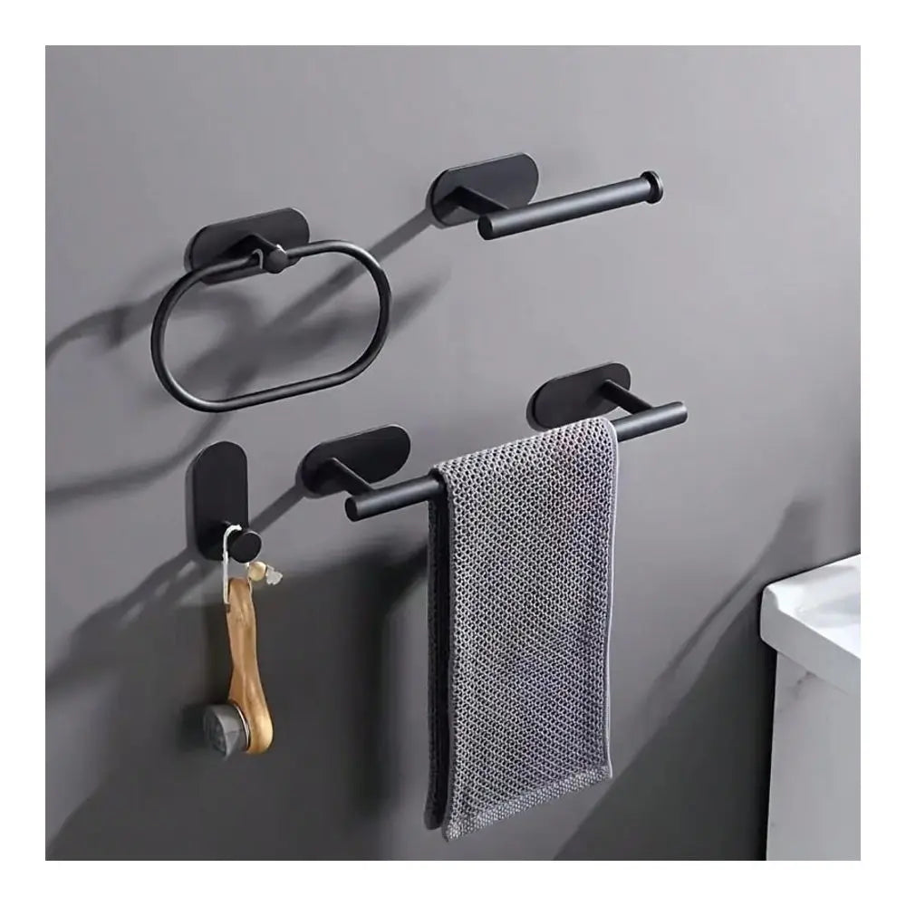 Bathroom Accessories Set With Towel Bar And Toilet Paper Holder