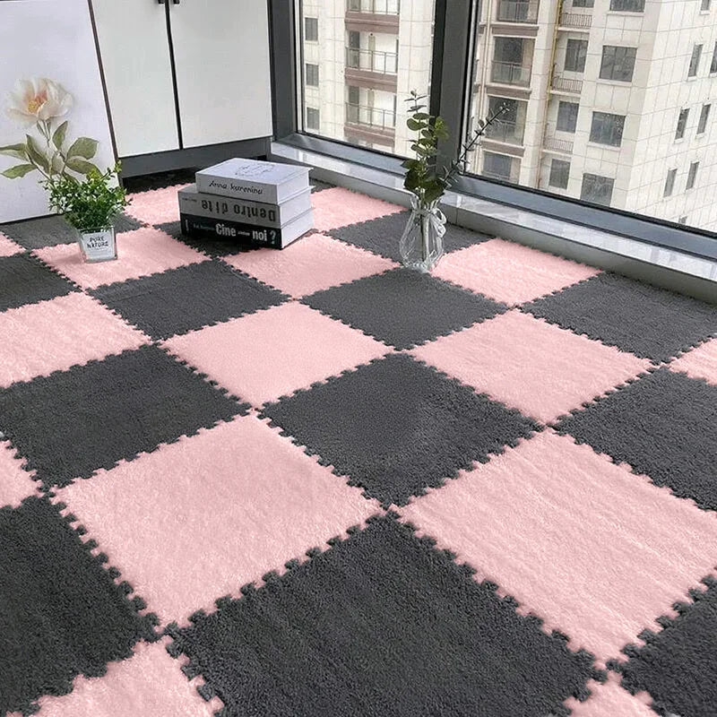 NONECN Solid Interlocking Foam Mats 24 PCS Non Slip EVA