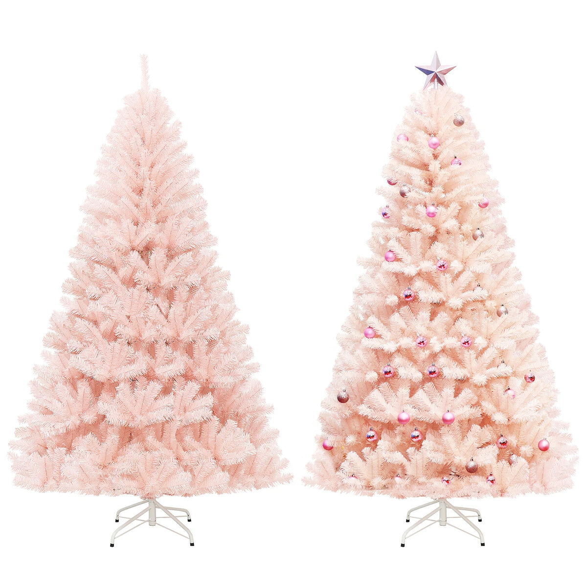 LIFEZEAL Artificial Christmas Tree Holiday Decoration Flame Resistant PVC