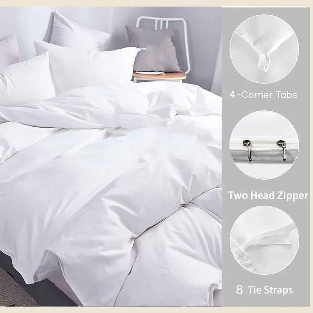 Duvet Protector Waterproo Breathable Cotton Incontinence Duvet Protector with Ties Washable Reusable or Elder,Kids Pets. (Black,