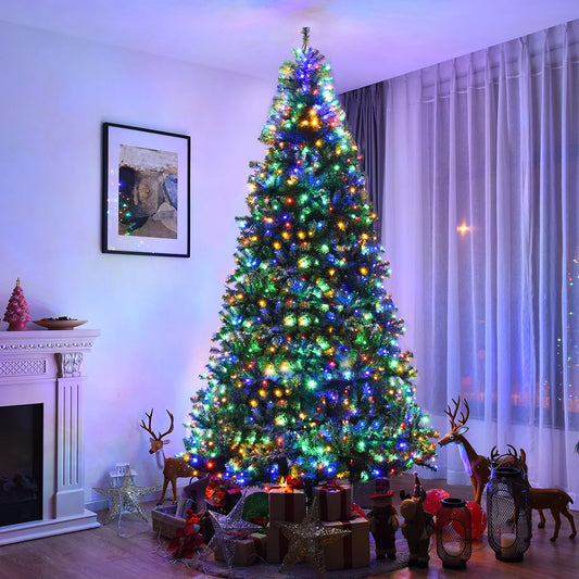 MULTIGOT Prelit Artificial Christmas Tree With LED Lights