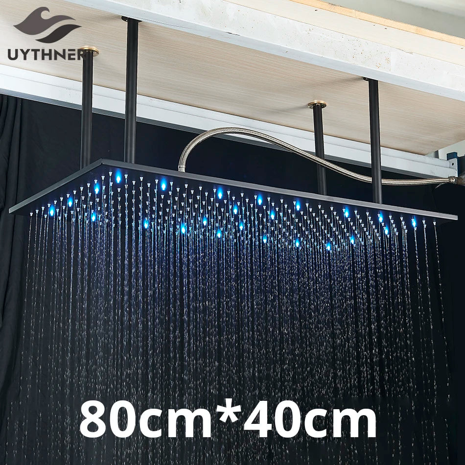 Uythner Luxury Ceiling Mounted Rain Shower Head With Shower Arm