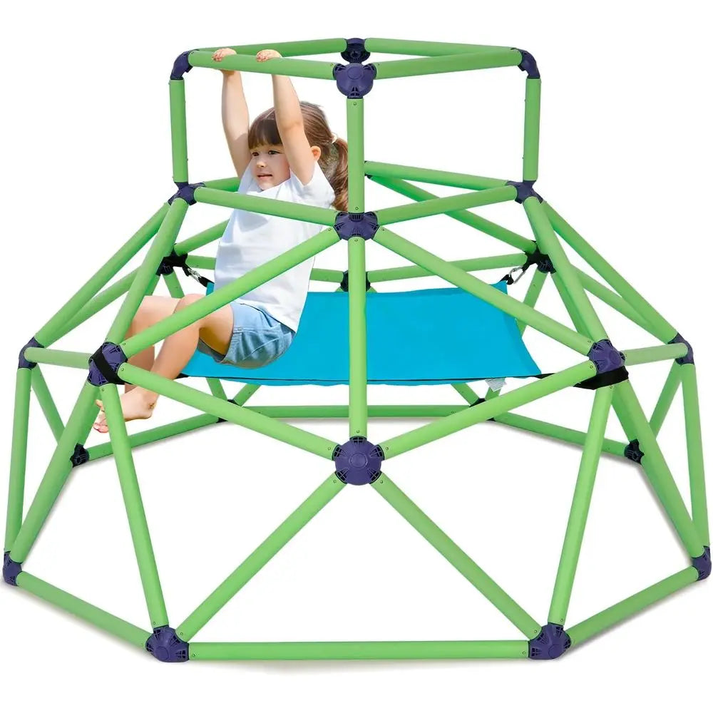Zupapa Monkey Bars ClimDome with Hammock - Sturdy & Portable Jungle Gym with Hammock or Kids, Backyard Playset or Toddlers, Acti