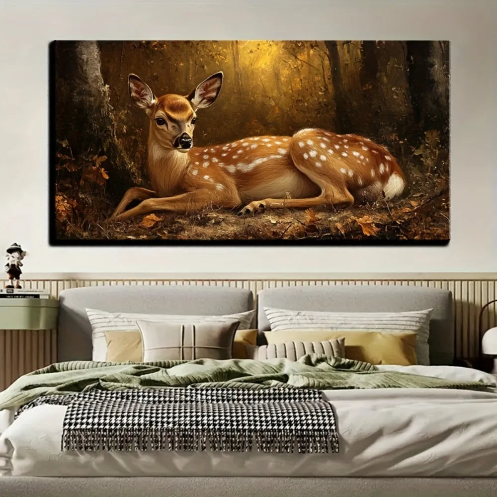 Vintage oil painting aesthetic decoration, suitable for interior wall decoration, 1.5 inch thick pine solid wood frame
