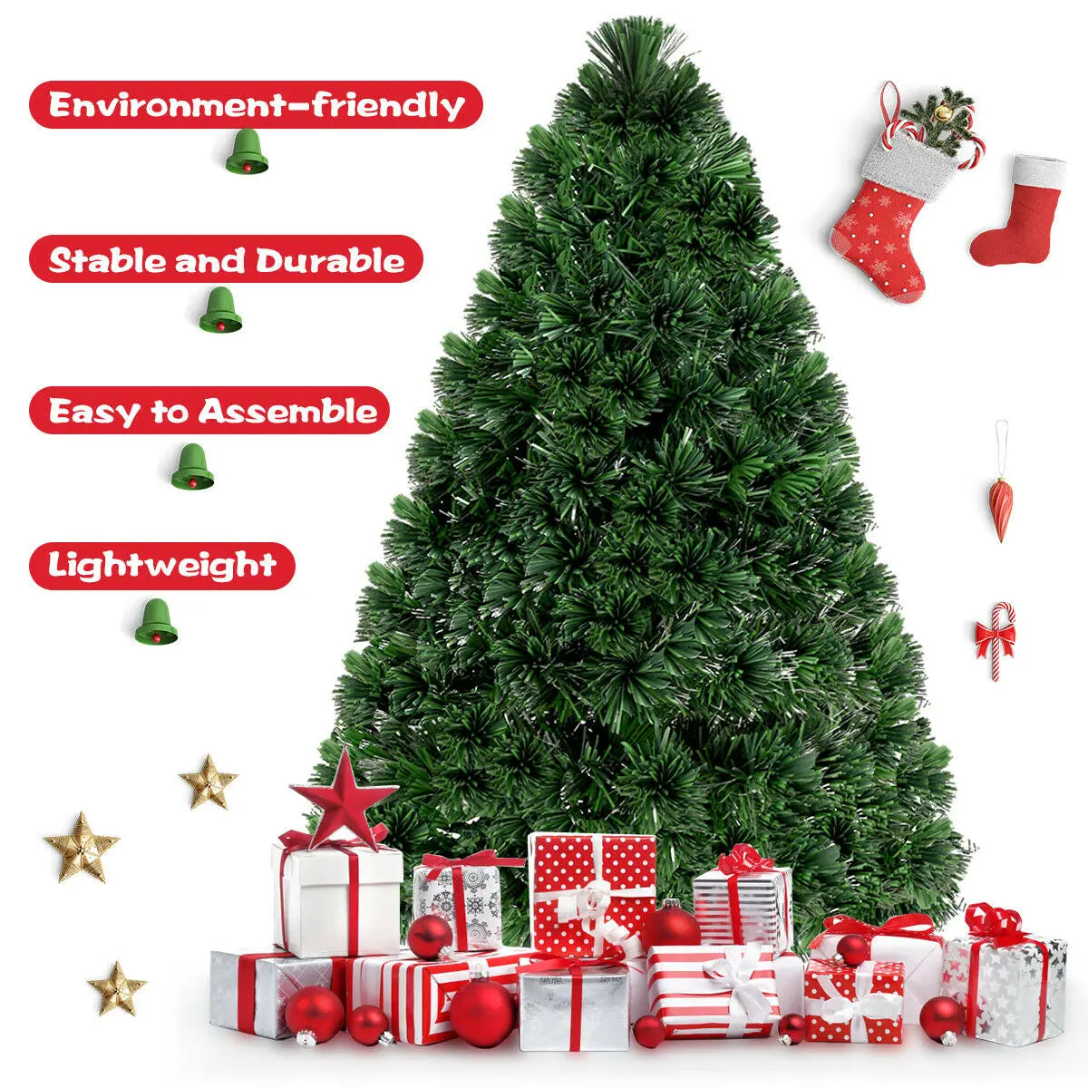 LIFEZEAL Artificial Christmas Tree for Holiday Home and Office Decor