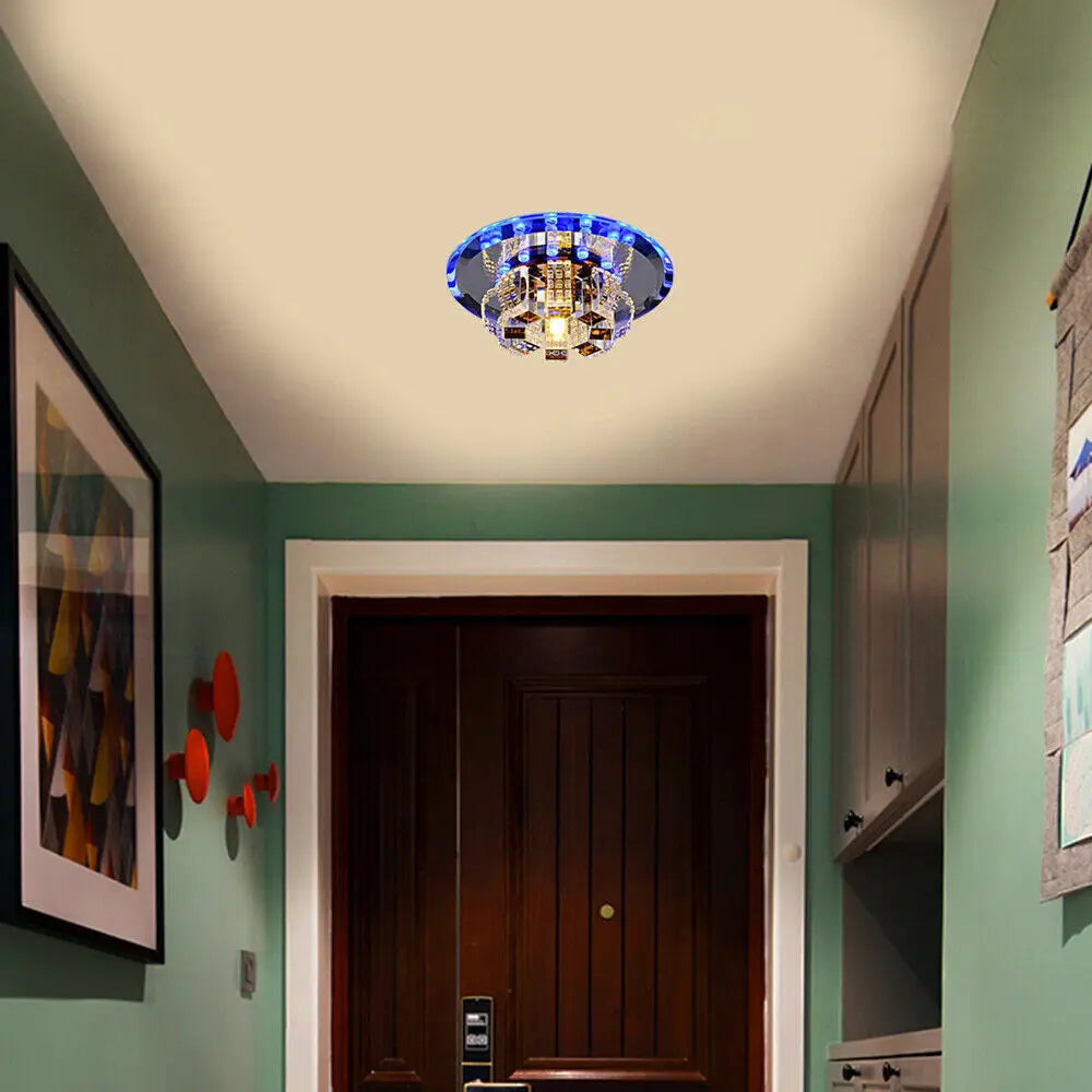 Adjustable Crystal Ceiling Lamp 3000K To 6500K LED Fixture